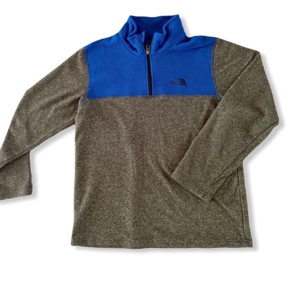 The North Face Other - The North Face Boys Grey & Blue Pullover Sweater